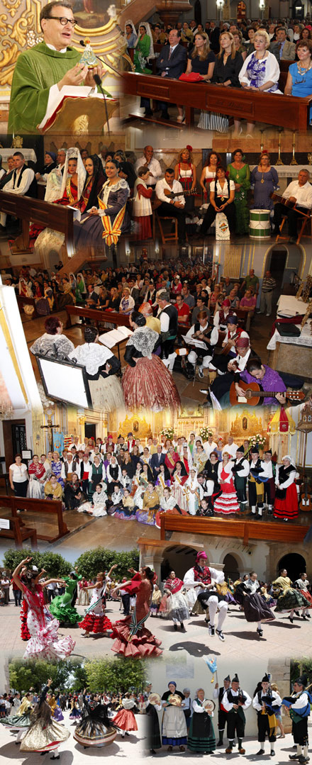 La Federación de Casas y Centro Regionales de España en Castellón, celebran su día grande en la Basílica del Lledó