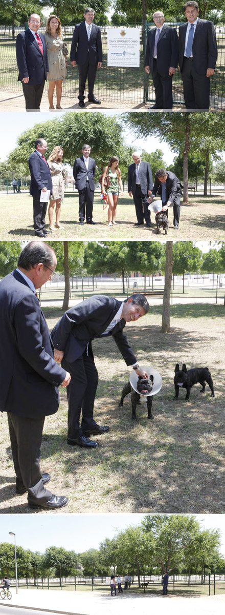 nueva zona de esparcimiento canino en el parque del Auditorio