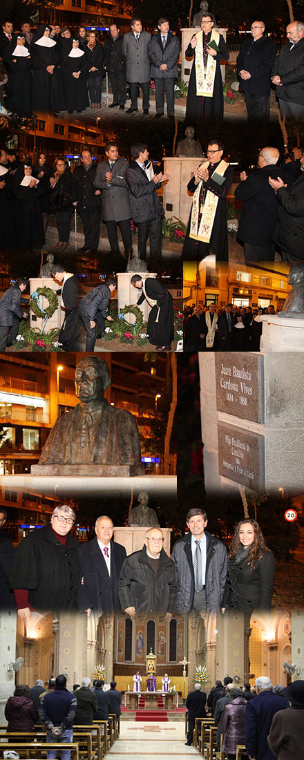 Inauguración del nuevo busto dedicado a Cardona Vives