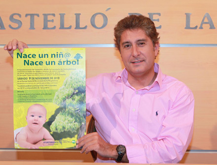 VI plantación de Nace un niñ@, nace un árbol el 9 de noviembre en el entorno de la ermita de la Magdalena