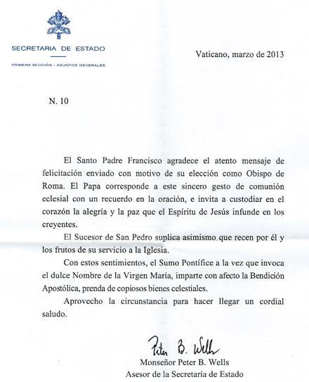 El papa Francisco bendice a Castellón a través de la Basílica del Lledó El papa Francisco bendice a Castellón a través de la Basílica del Lledó
