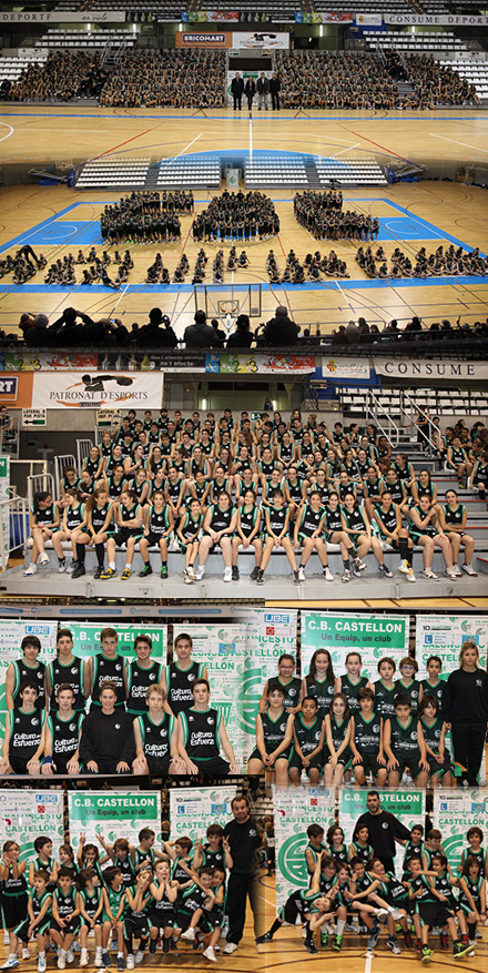 Más de 300 jóvenes amantes del baloncesto se dan cita en el Ciutat de Castelló