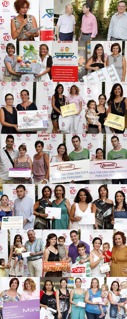 Entrega de premios del concurso de Cadena 100 Feliz Bebé Entrega de premios del concurso de Cadena 100 Feliz Bebé