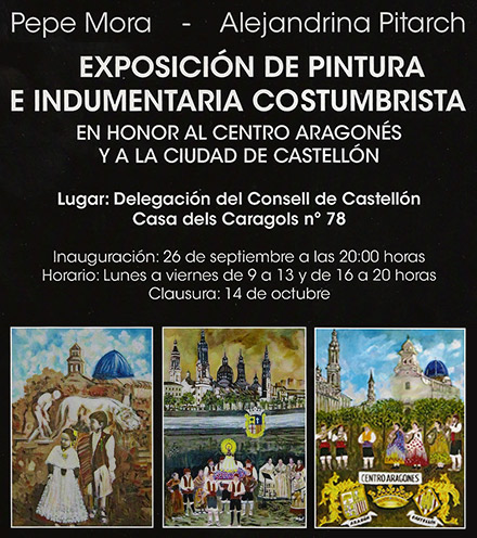 Exposición de pintura e indumentaria costumbrista en Castellón