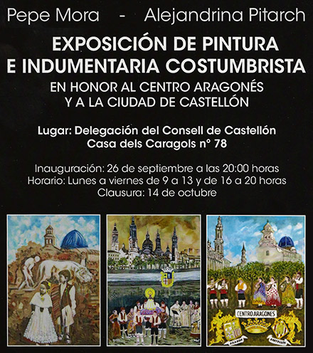 Exposición de pintura e indumentaria costumbrista en Castellón Exposición de pintura e indumentaria costumbrista en Castellón