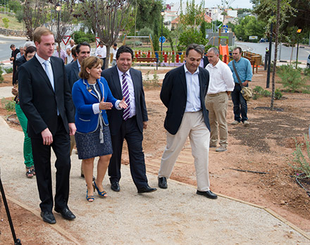 nueva zona verde en el entorno de las grutas de Sant Josep