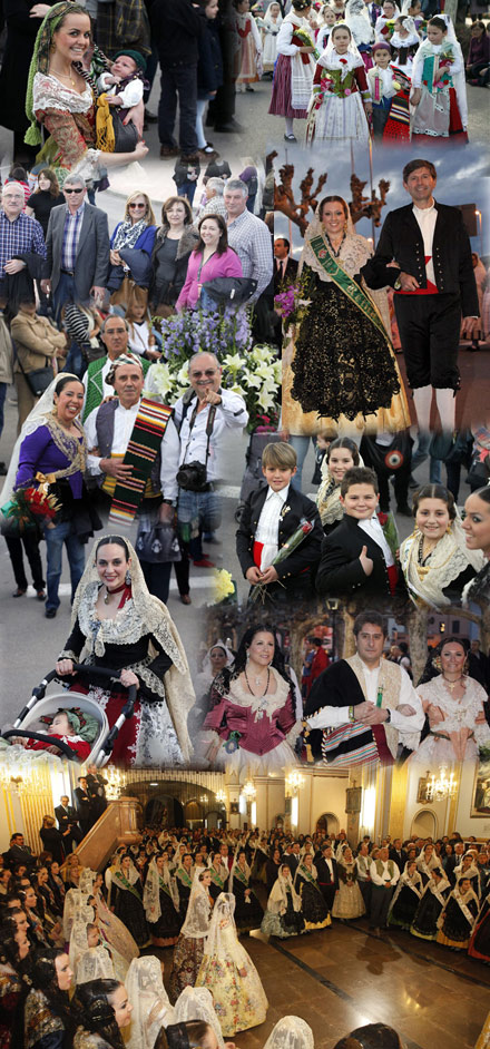 Ofrenda de flores a la Mare de Déu del Lledó. Reportaje fotográfico Ofrenda de flores a la Mare de Déu del Lledó. Reportaje fotográfico