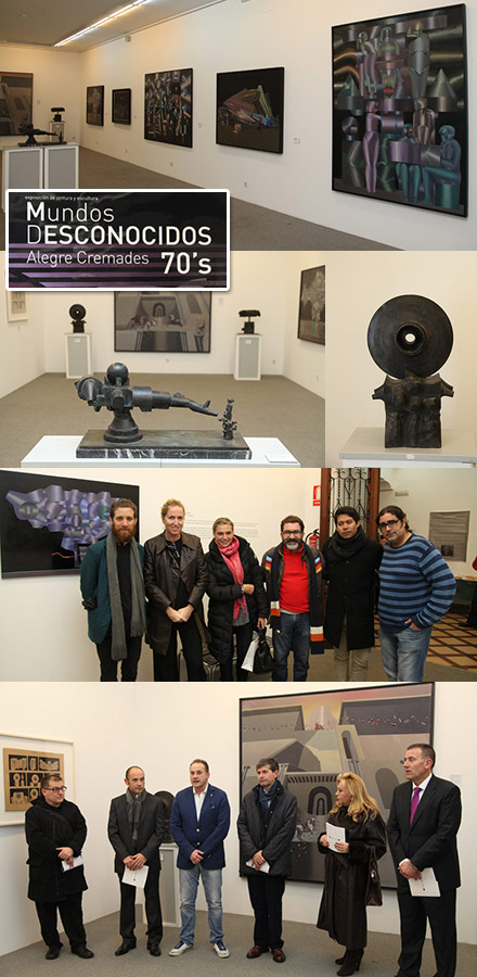 Mundos desconocidos 70´s, exposición de pintura y escultura de Alegre Cremades