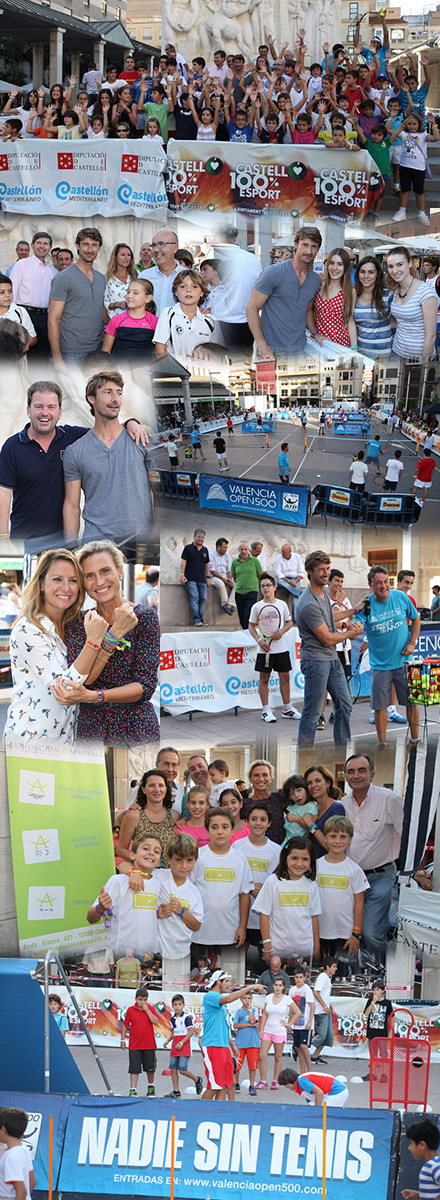 Éxito de participación en el Valencia Open 500 Street Tennis de Castellón Éxito de participación en el Valencia Open 500 Street Tennis de Castellón