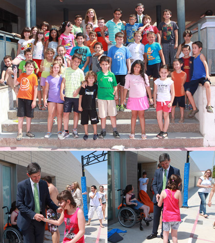 Visita alcalde de Castellón a las escuelas de verano Visita alcalde de Castellón a las escuelas de verano