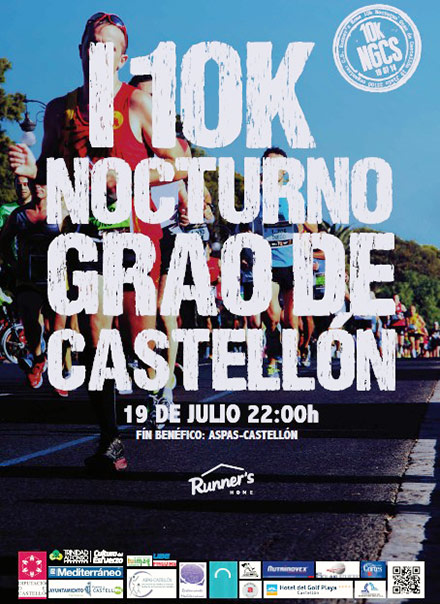 I 10K nocturno en el Grao de Castellón, sábado 19 de julio