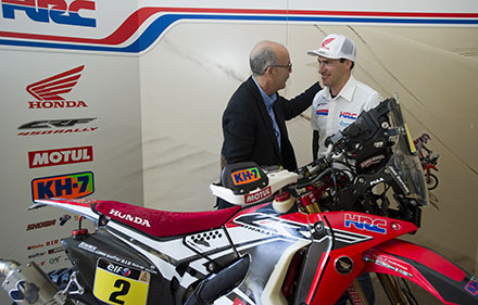 El deportista Joan Barreda participa en la próxima edición del Rally Dakar 2015