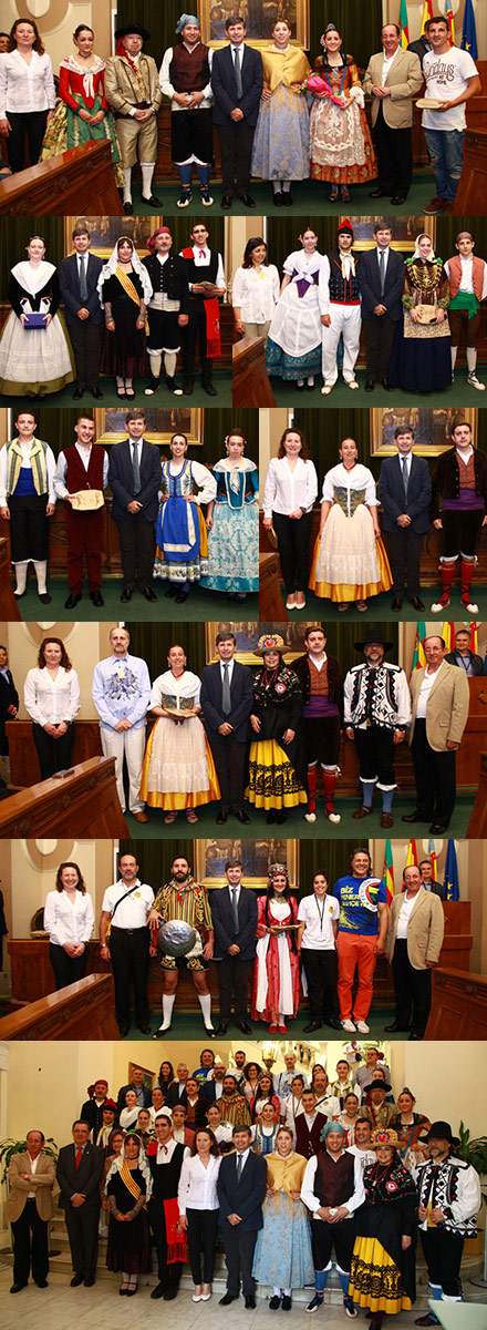 Recepción oficial a los grupos participantes en el XXXI Festival de Danses de l'Antiga Corona d'Aragó Recepción oficial a los grupos participantes en el XXXI Festival de Danses de l'Antiga Corona d'Aragó