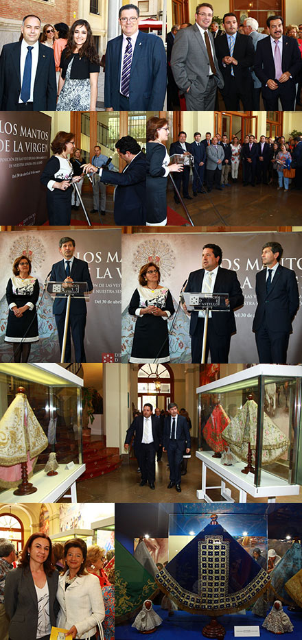 Inauguración de la exposición Los Mantos de la Virgen en la Diputación