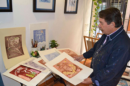 Luis Bolumar selecciona los monotipos de su última exposición