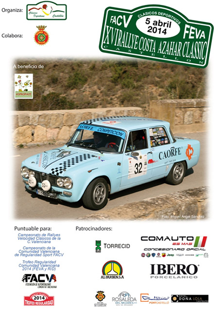 Abiertas las inscripciones para el XVI Rallye Costa Azahar Clàssic