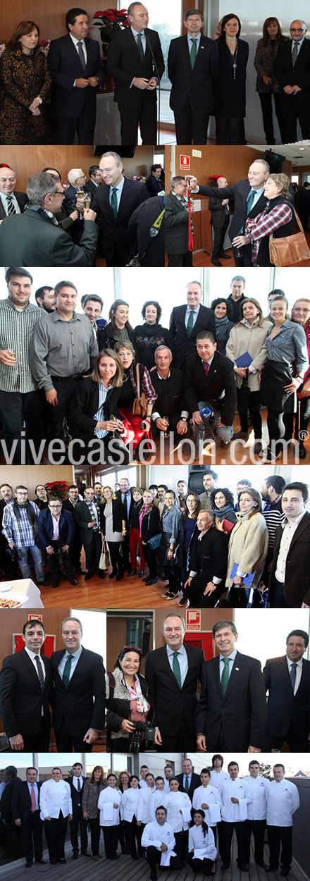 Alberto Fabra junto a los representantes de los medios de comunicación de la provincia de Castellón Alberto Fabra junto a los representantes de los medios de comunicación de la provincia de Castellón