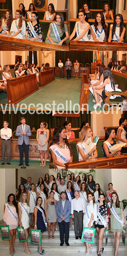 Las candidatas a Miss World Spain visitan el Ayuntamiento de Castellón Las candidatas a Miss World Spain visitan el Ayuntamiento de Castellón
