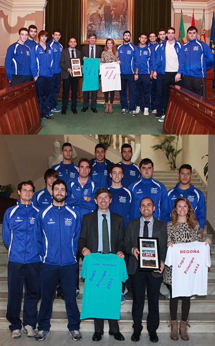 visita del equipo sénior del Club Voleibol Mediterráneo de Castellón visita del equipo sénior del Club Voleibol Mediterráneo de Castellón