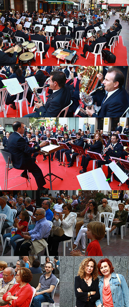 Castelló Negre con la Banda Municipal de Castellon