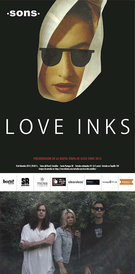 Concierto de Love Inks en el Teatro del Raval de Castellón Concierto de Love Inks en el Teatro del Raval de Castellón