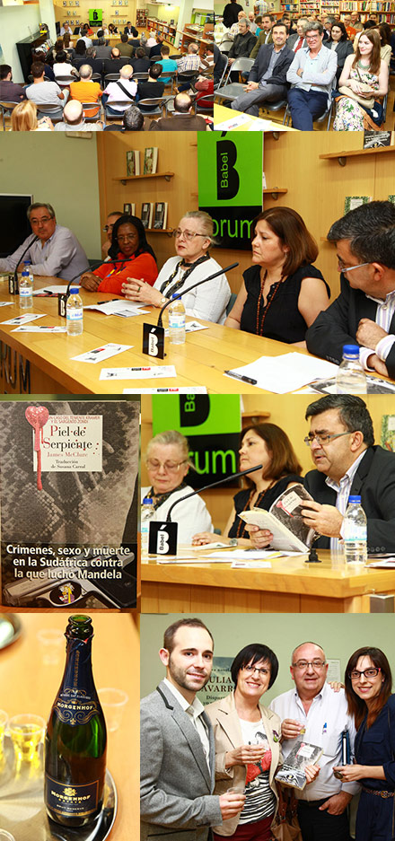 Presentación del libro Piel de serpiente de James MacClure en Babel Presentación del libro Piel de serpiente de James MacClure en Babel