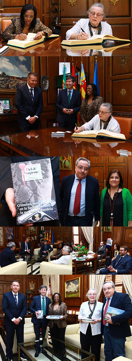 Recepción oficial a Fikile Magubane, embajadora de Sudáfrica en España, y  Lorly McClure 