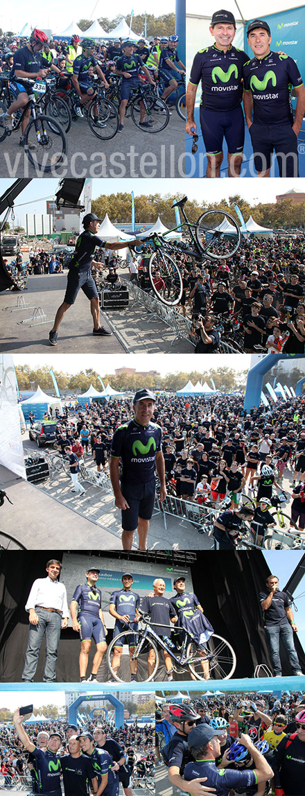 Marcha ciclista Movistar en Castellón