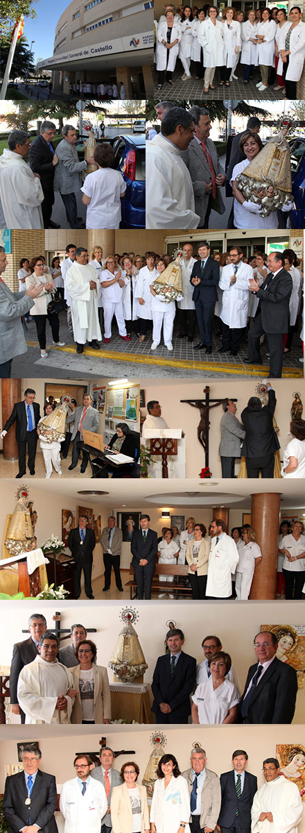 La Mare de Déu del Lledó visita el Hospital General de Castellón La Mare de Déu del Lledó visita el Hospital General de Castellón