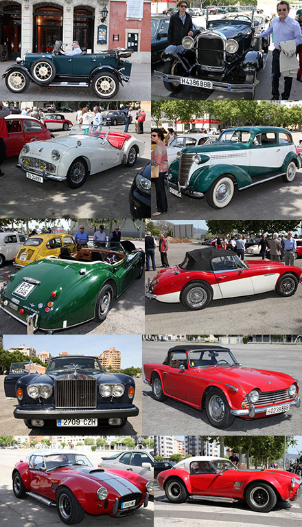 Concentración de coches clásicos en Castellón