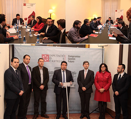 presentación del estand conjunto de Diputación Provincial, la capital de La Plana, Onda, L’Alcora y Vila-real para Feria Cevisama presentación del estand conjunto de Diputación Provincial, la capital de La Plana, Onda, L’Alcora y Vila-real para Feria Cevisama