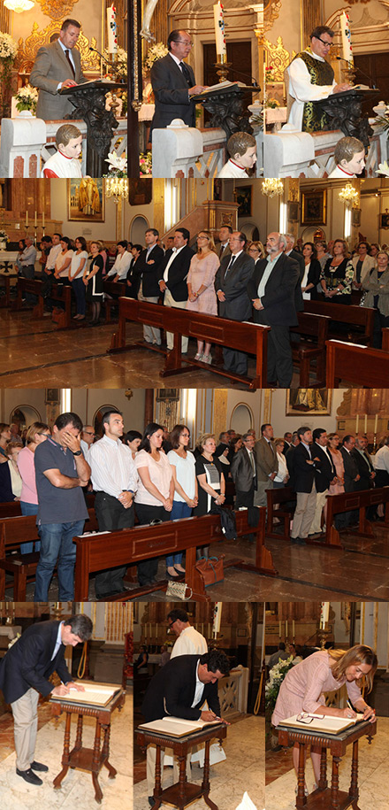 Funeral en la basílica del Lledó por su concejal-procurador Miquel Soler Funeral en la basílica del Lledó por su concejal-procurador Miquel Soler