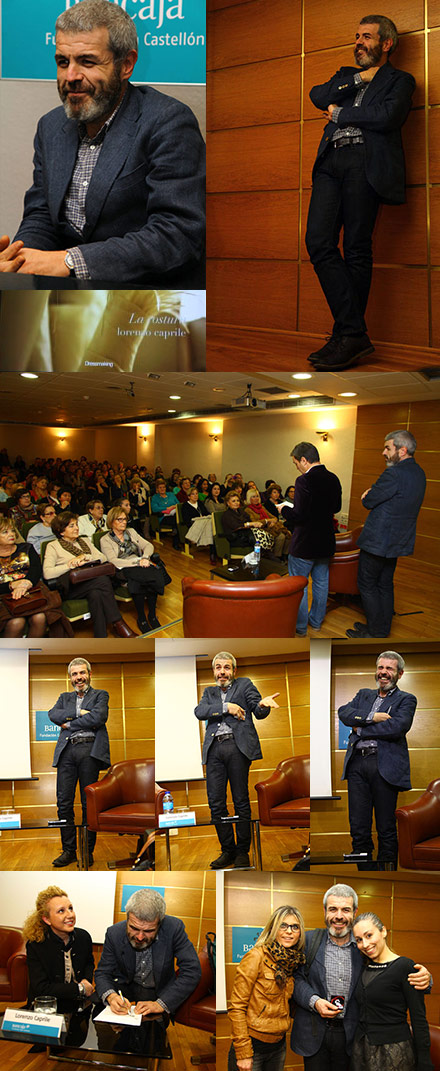 El modista Lorenzo Caprile en la Fundación Caja Castellón