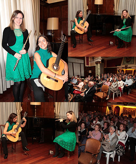 Actuación de María Camahort y Lucy Driver en el Casino Antiguo de Castellón Actuación de María Camahort y Lucy Driver en el Casino Antiguo de Castellón
