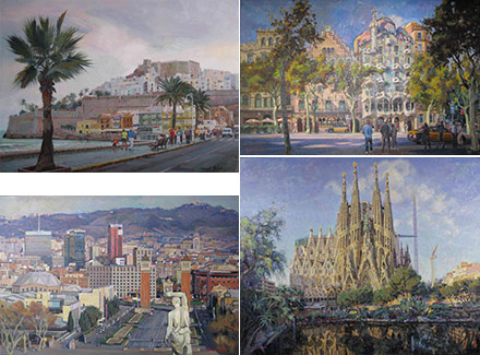 El pintor catalán Manel Bosch en la Galería del Arte de Castellón El pintor catalán Manel Bosch en la Galería del Arte de Castellón