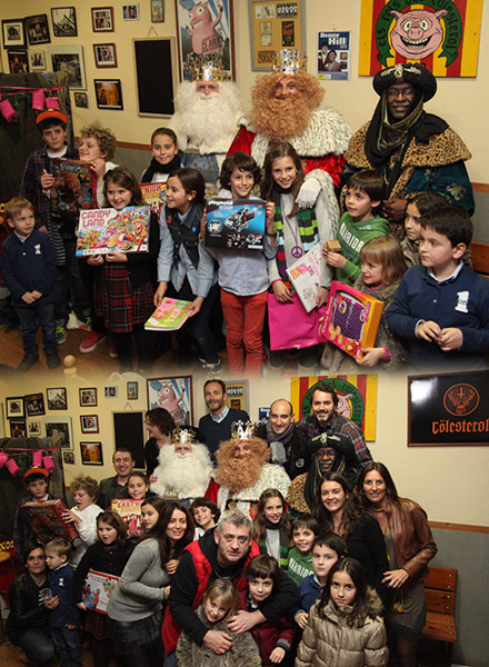 Los Reyes Magos en la colla Colesterol