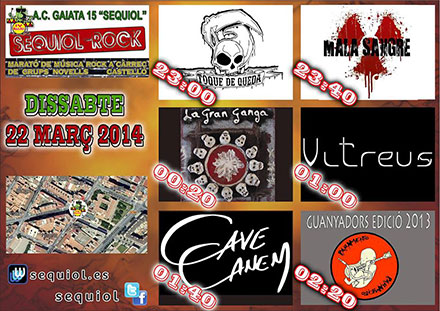 IV Sequiol-Rock - concurso de música rock a cargo de grupos noveles IV Sequiol-Rock - concurso de música rock a cargo de grupos noveles