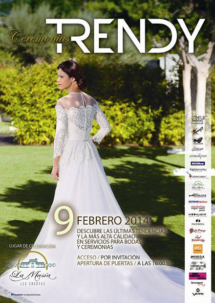 Trendy Ceremonias en La Masía Les Casotes, domingo 9 de febrero