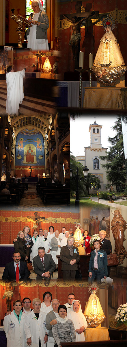 imagen peregrina de la Virgen del Lledó en la parroquia del Hospital Provincial imagen peregrina de la Virgen del Lledó en la parroquia del Hospital Provincial
