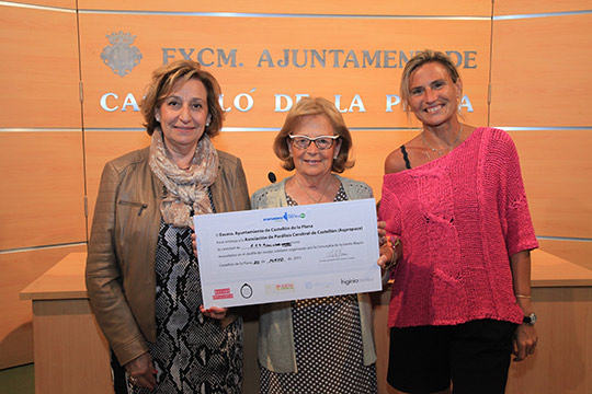 Entrega del cheque-donativo a la Fundación Aspropace Entrega del cheque-donativo a la Fundación Aspropace