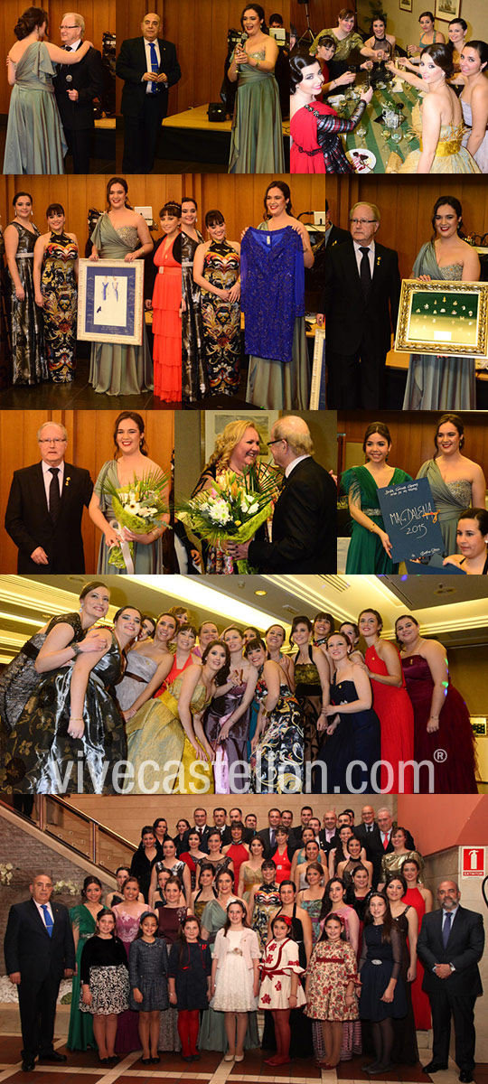 Cena de gala con Dunia Gormaz, reina de las fiestas de la Magdalena 2015