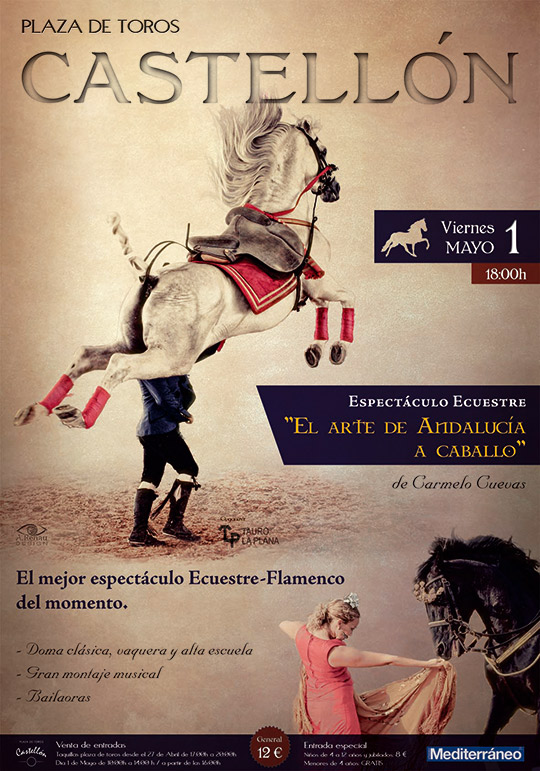 El arte de Andalucía a caballo, espectáculo ecuestre en Castellón