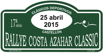 El Rallye Costa Azahar Classic celebrará el sábado su 17ª edición