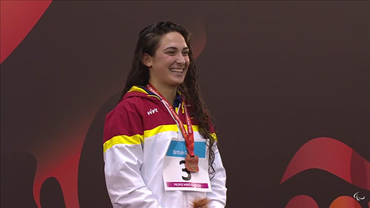 Ariadna Edo bronce en el Mundial Paralímpico en los 400 libre