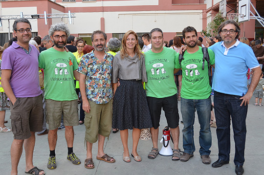 El colegio Herrero de Castellón recupera la línea en valenciano El colegio Herrero de Castellón recupera la línea en valenciano