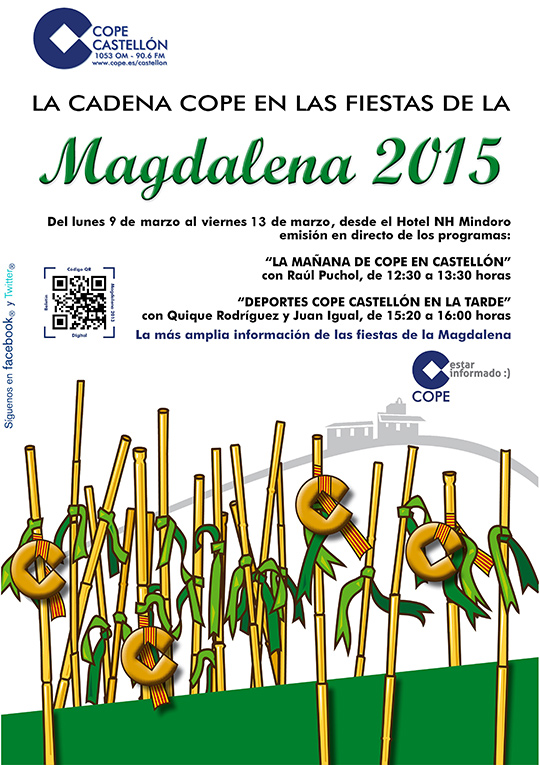 Programación especial de Cope Castellón en la Magdalena 2015 Programación especial de Cope Castellón en la Magdalena 2015