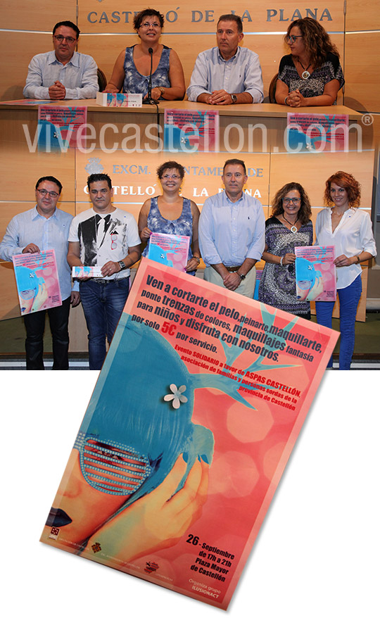 Evento solidario de peluquería y maquillaje en Castellón a favor de ASPAS