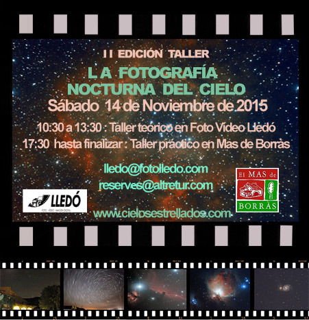 La fotografía nocturna, taller en Fotocine Lledó La fotografía nocturna, taller en Fotocine Lledó