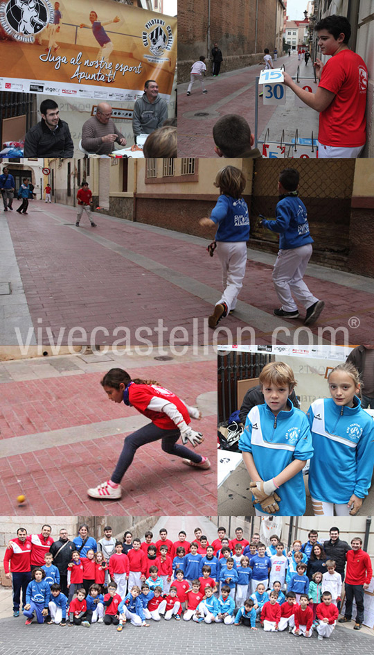Primera ronda del Campeonato de Raspall de niños en Castellón