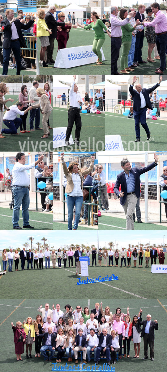 presentación de los miembros de la candidatura de Alfonso Bataller.